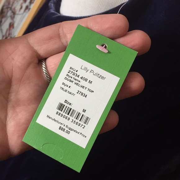 LILLY PULITZER size MEDIUM Dusk Velvet Top Tank Spaghetti strap Sexy $88 NEW - Picture 7 of 9